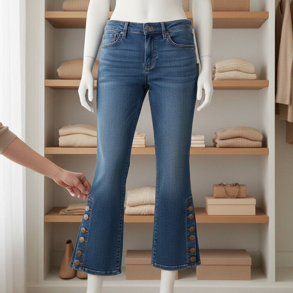 Citizens of Humanity Button Hem Accent Women's Premium Denim Jeans Size 25